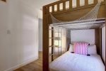 Guest bedroom with full size bunk beds